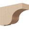 Ekena Millwork 3"W x 9"D x 6"H Classic Van Buren Rough Cedar Woodgrain TimberThane Corbel, Primed Tan CORUR03X09X06VANRCPR - alternate 1